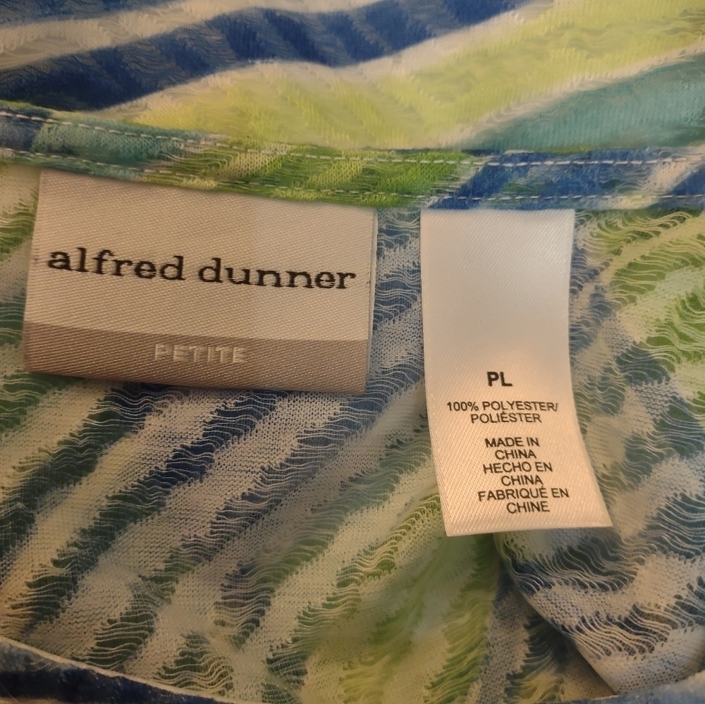 Alfred Dunner petite size pl shirt sleeve Woman blouse shirt top - Picture 4 of 4